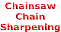 Chainsaw Chain Sharpening